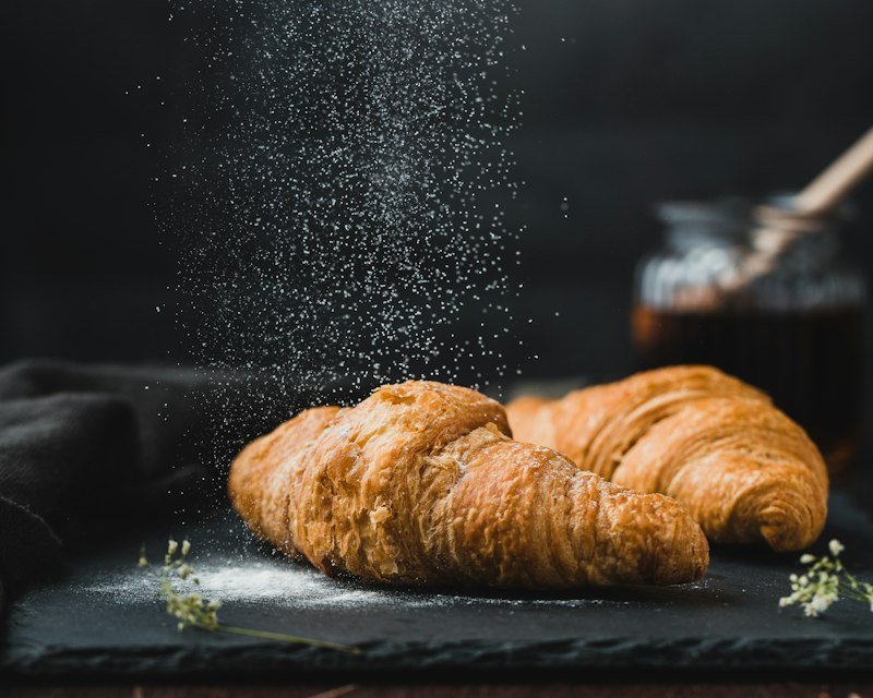 Flaky French Butter Croissants