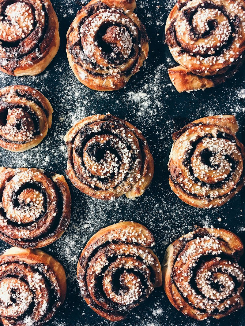 Warm Brioche Cinnamon Rolls with Vanilla Glaze