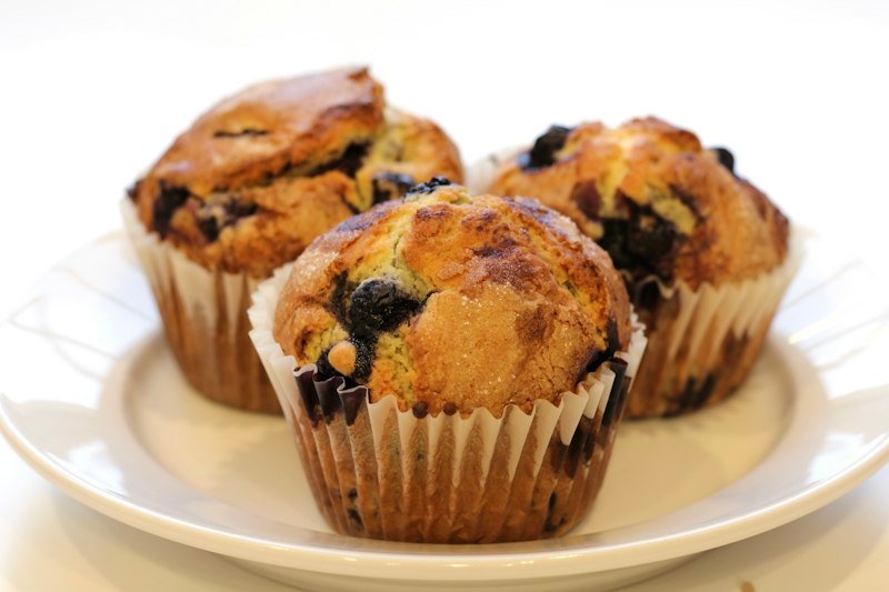 Wild Blueberry Streusel Muffins